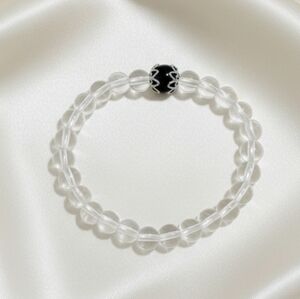 Indian Agate/Clear Quartz Bracelet